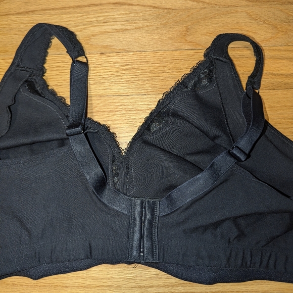 DELIMIRA Women's Wireless Plus Size Bra Unlined Full Coverage Comfort Cotton 46E - Picture 7 of 9